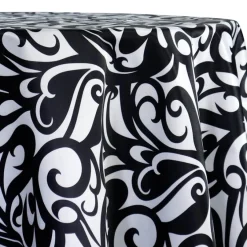 Abstract (Pucci) Table Linen in Black and White