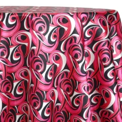 Abstract (Pucci) Table Linen in Fuchsia