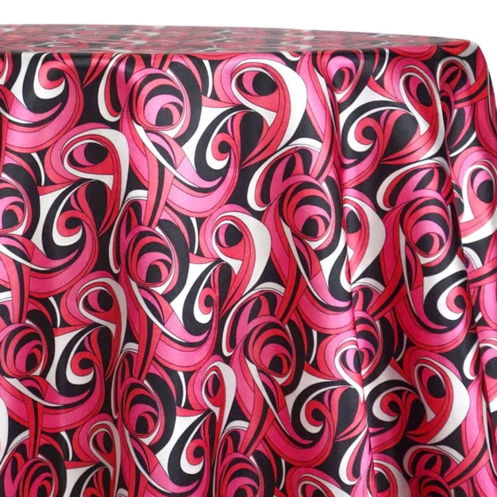 Abstract (Pucci) Table Linen in Fuchsia