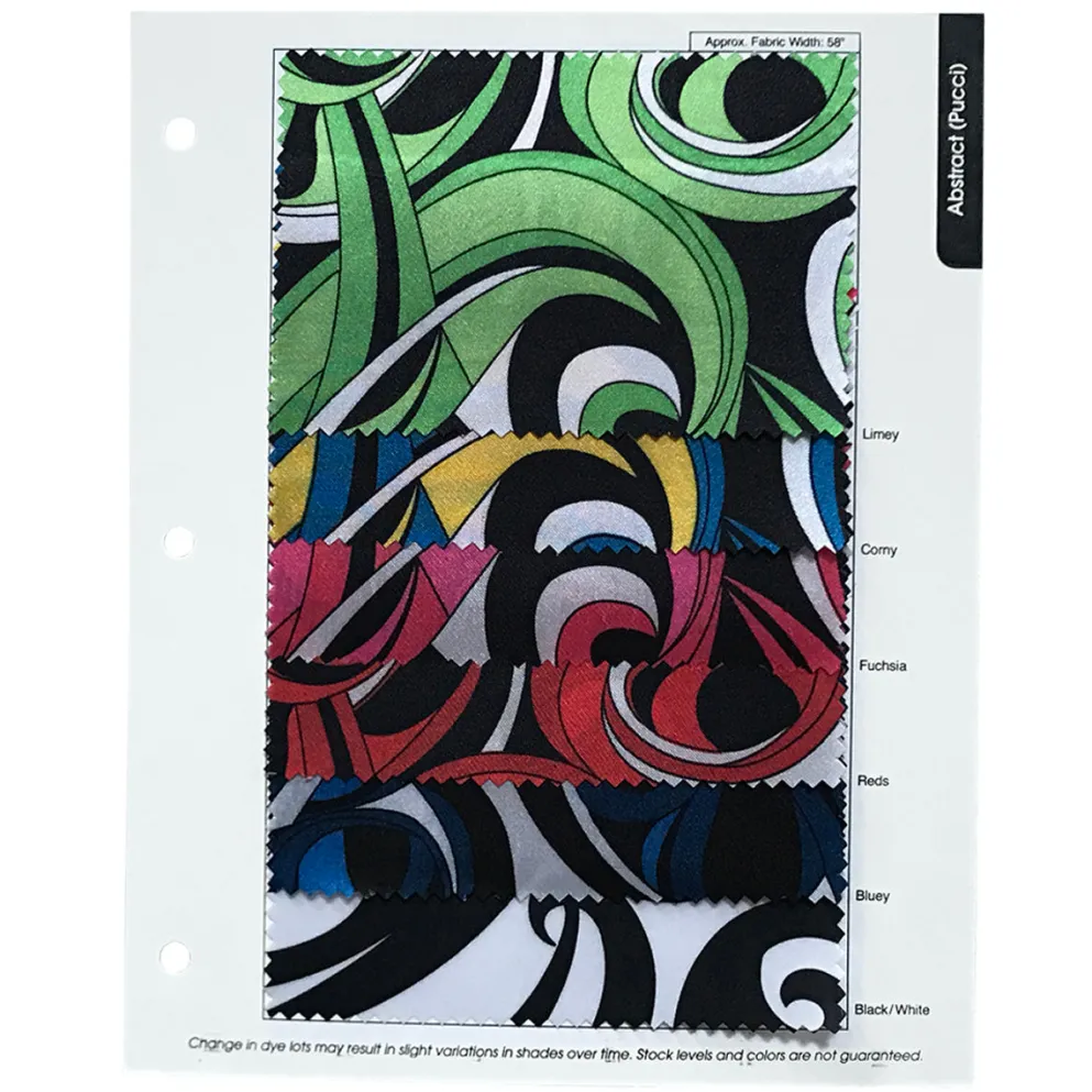 Abstract (Pucci) Table Linen in Limey