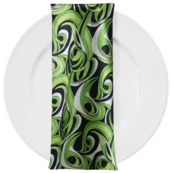 Abstract (Pucci) Table Napkin in Limey