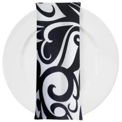 Abstract (Pucci) Table Napkin in Black and White