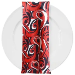 Abstract (Pucci) Table Napkin in Reds