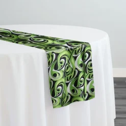 Abstract (Pucci) Table Runner in Limey