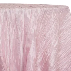 Accordion Taffeta Table Linen in Pink Petal