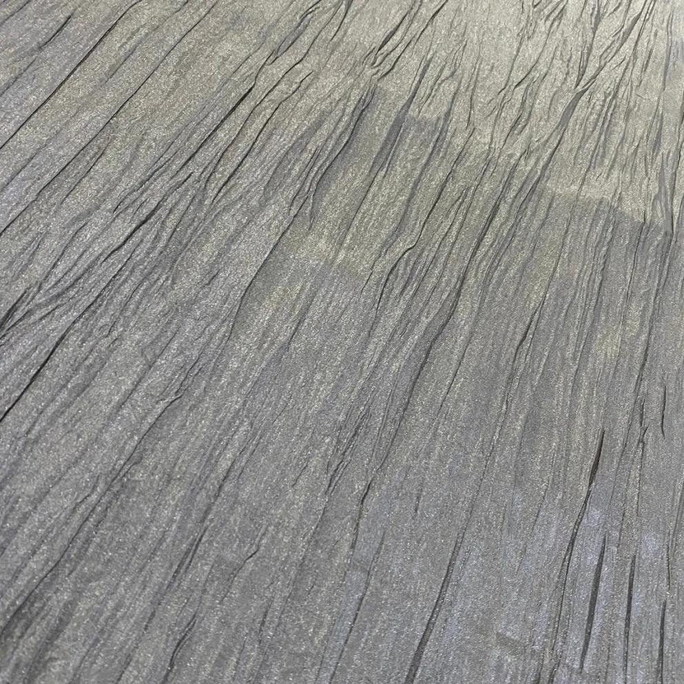 Accordion Taffeta Table Linen in Charcoal