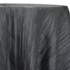 Accordion Taffeta Table Linen in Charcoal