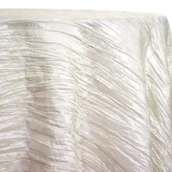 Accordion Taffeta Table Linen in Cream