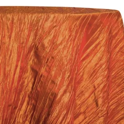 Accordion Taffeta Table Linen in Orange
