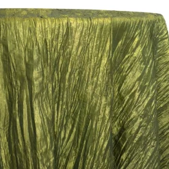 Accordion Taffeta Table Linen in Olive