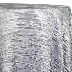 Accordion Taffeta Table Linen in Silver 097