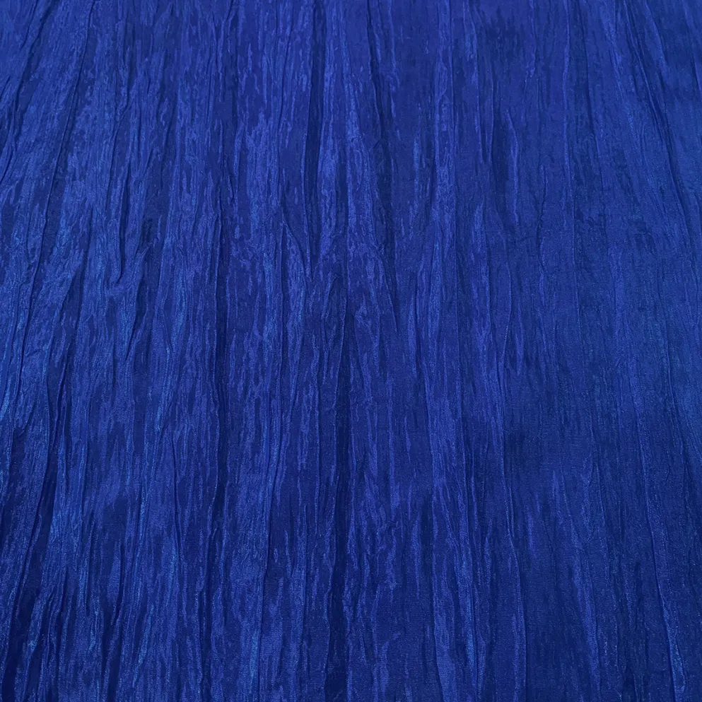 Accordion Taffeta Table Linen in Royal