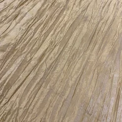 Accordion Taffeta Table Linen in Taupe Gold