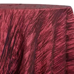 Accordion Taffeta Table Linen in Cherry