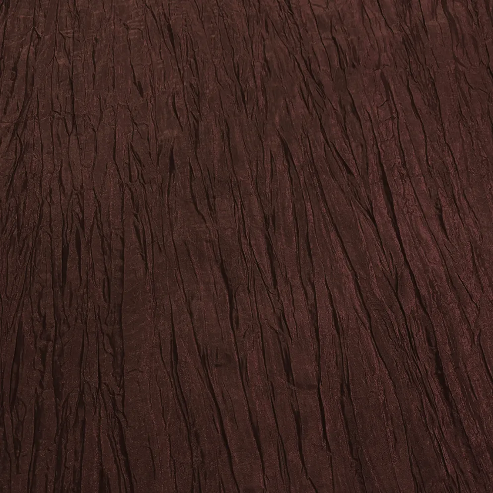Accordion Taffeta Table Linen in Light Brown