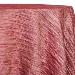 Accordion Taffeta Table Linen in Coral