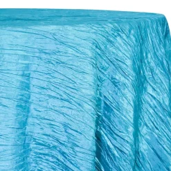 Accordion Taffeta Table Linen in Turquoise 112