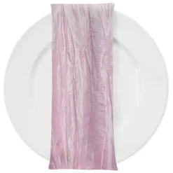 Accordion Taffeta Table Napkin in Pink