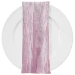 Accordion Taffeta Table Napkin in Pink Petal