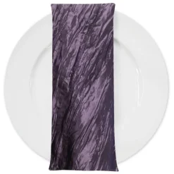 Accordion Taffeta Table Napkin in Raisin