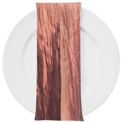 Accordion Taffeta Table Napkin in Salmon