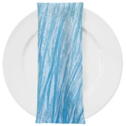 Accordion Taffeta Table Napkin in Turquoise 14