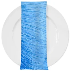 Accordion Taffeta Table Napkin in Turquoise 112