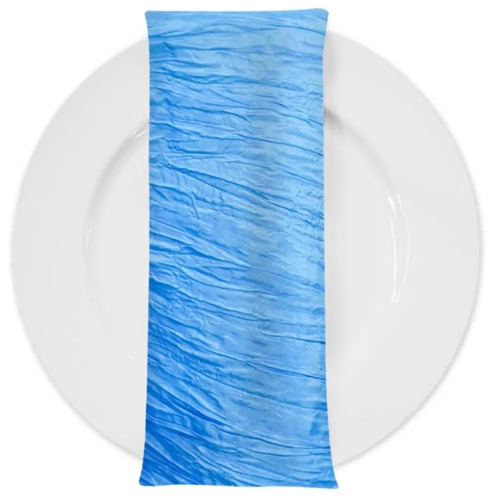 Accordion Taffeta Table Napkin in Turquoise 112