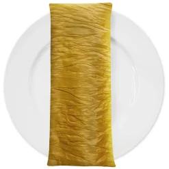 Accordion Taffeta Table Napkin in Dijon 160