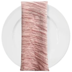 Accordion Taffeta Table Napkin in Dusty Rose 085