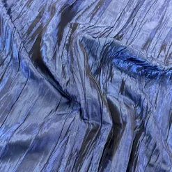 Accordion Taffeta Table Runner in Navy