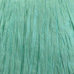 Accordion Taffeta Table Runner in Teal Green