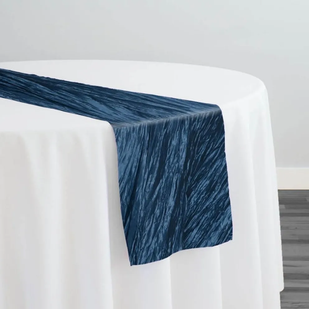 Accordion Taffeta Table Runner in Peacock