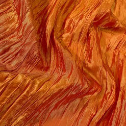 Accordion Taffeta Table Runner in Orange
