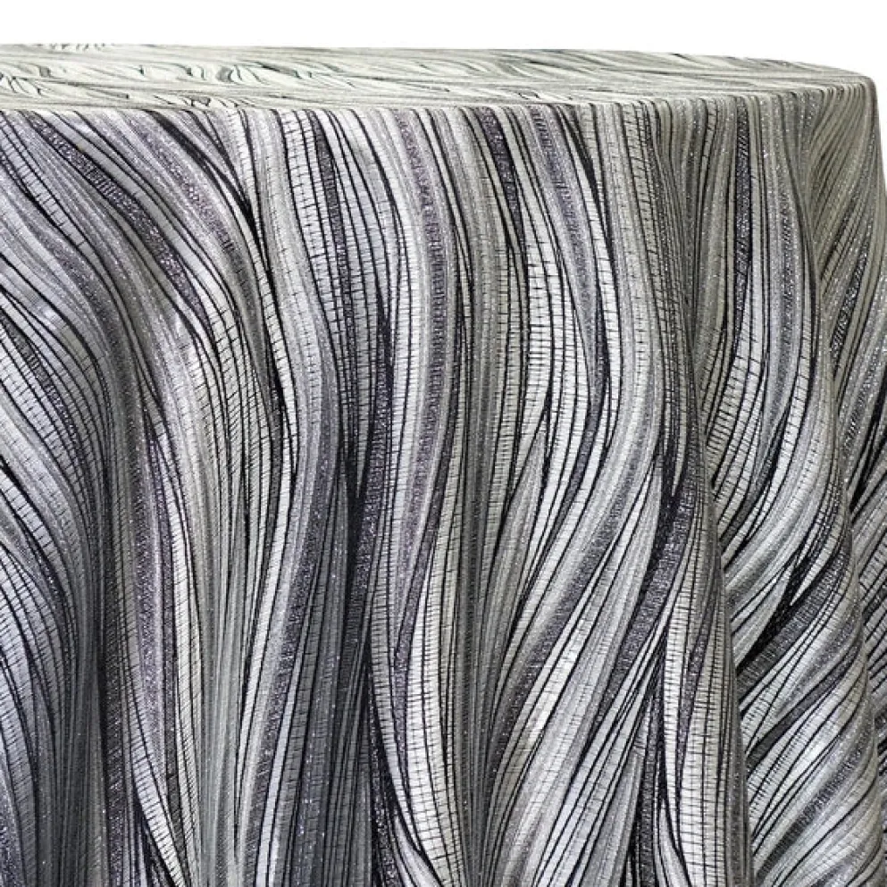 Allure Jacquard Table Linen in Silver