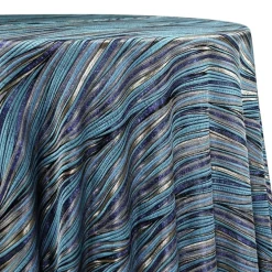 Allure Jacquard Table Linen in Blue