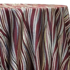 Allure Jacquard Table Linen in Burgundy
