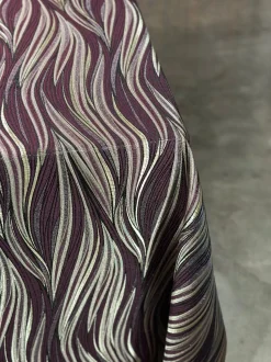 Allure Jacquard Table Linen in Plum