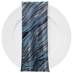 Allure Jacquard Table Napkin in Blue