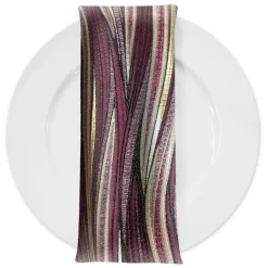 Allure Jacquard Table Napkin in Plum