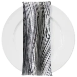 Allure Jacquard Table Napkin in Silver
