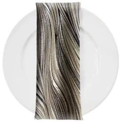 Allure Jacquard Table Napkin in Taupe