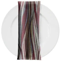 Allure Jacquard Table Napkin in Burgundy 1