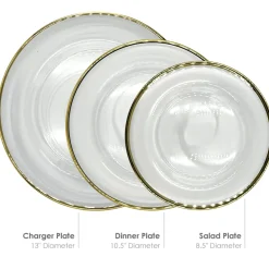 Amaya - Glass Dinnerware in White (Item # 0350)