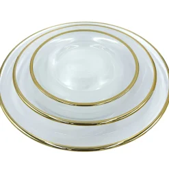 Amaya - Glass Dinnerware in White (Item # 0350)
