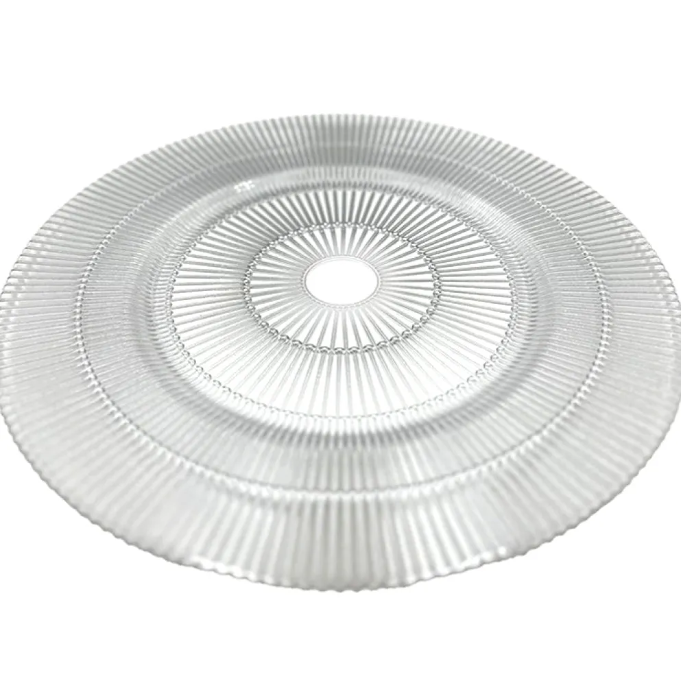 Apollo - Glass Charger Plate in Silver (Item # 0328)