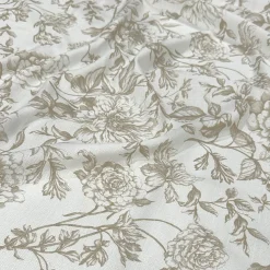 Artistry Bloom (Slub Print) Table Runner in Taupe