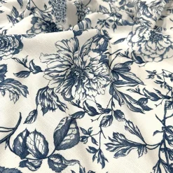 Artistry Bloom (Slub Print) Table Napkin in Navy