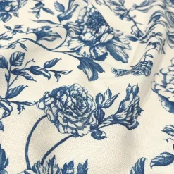 Artistry Bloom (Slub Print) Table Napkin in Royal