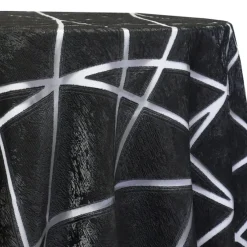 Atlas Sheer Table Linen in Black